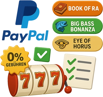 Slot-Spiele unterstützen PayPal-Zahlungen